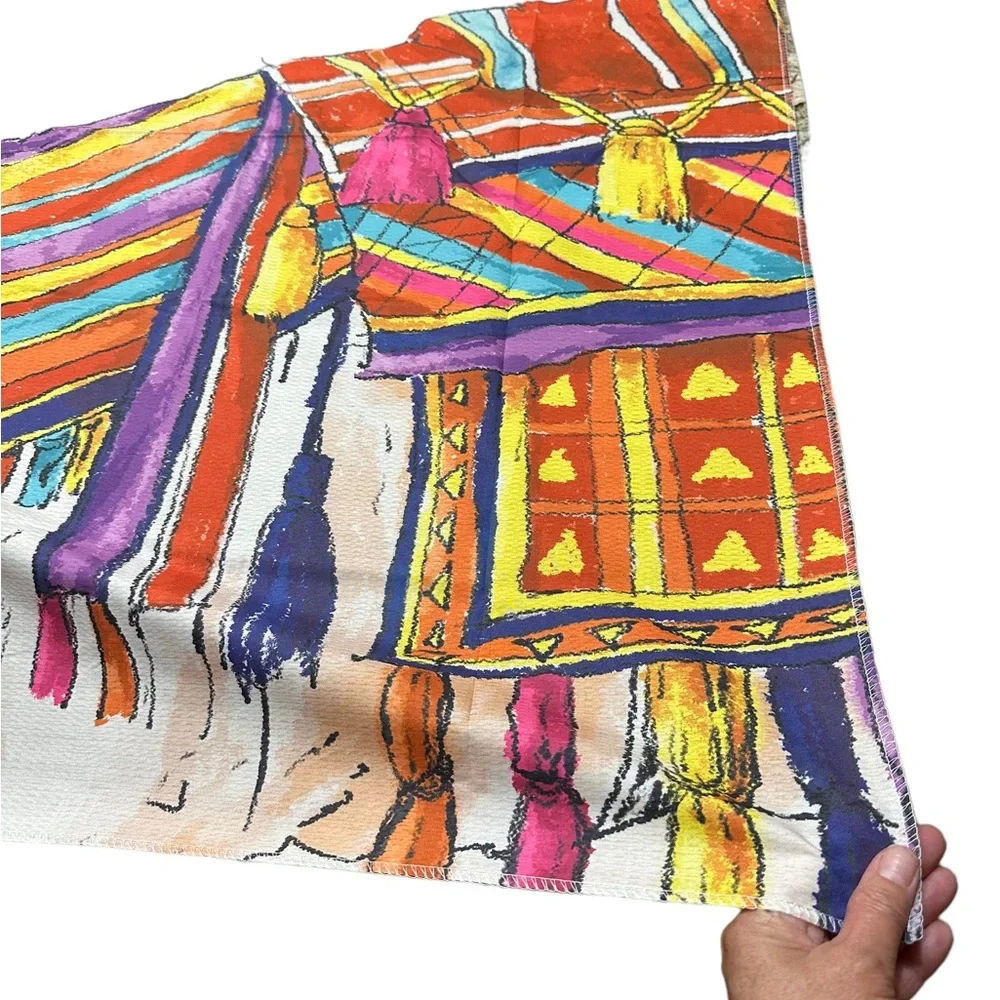 Colorful Camel Print Tapestry Wall Hanging
